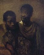 Rembrandt Peale Two young Africans. oil painting on canvas